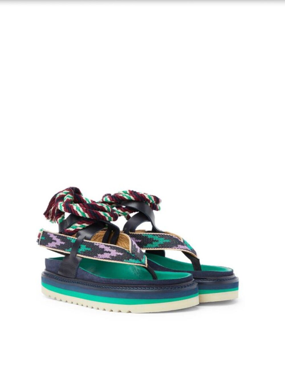 Isabel Marant Ikat Chunky Sandals